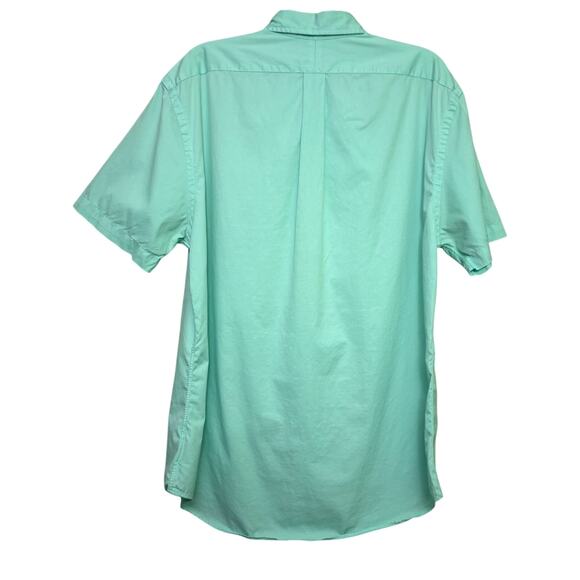 Ralph Lauren Aqua Teal Slim Fit Featherweight Twill Button Down Shirt Men's XL - Picture 2 of 9